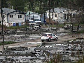A neighbourhood in Fort McMurray devastated by wildfire remains closed to residents on June 3, 2016. (PHOTO BY LARRY WONG/POSTMEDIA NETWORK)