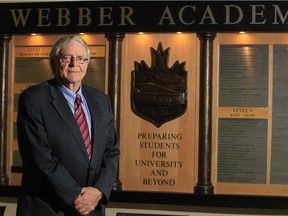 Neil Webber, founder of Webber Academy, at the private school in Calgary, Alberta Wednesday, November 20, 2013.
