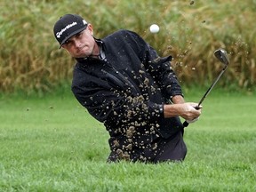 Dustin Risdon (National Golf Academy, Calgary) hits a ball during the final round of the PGA Alberta Championship at the Edmonton Petroleum Golf & Country Club on Tuesday August 23, 2016. (Photo by Larry Wong/Postmedia) Story by Curtis Stock Photos off final round of PGA of Alberta Championship for Curtis Stock story appearing in Wednesday, Aug. 24 editions.