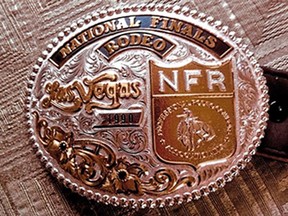 This ornate buckle was among the items stolen in a burglary at a rural Cochrane home, RCMP said.