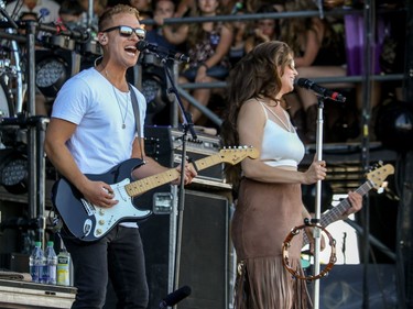 Autumn Hill - Mike Robins and Tareya Green - perform at day 3 of Country Thunder at Prairie Winds Park in Calgary, Ab., on Sunday August 21, 2016. Mike Drew/Postmedia