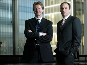 Jim Davidson, left, and John Chambers, seen here in 2006, will form part of the new executive team at GMP FirstEnergy, following the acquisition of FirstEnergy Capital Corp. by GMP Capital.