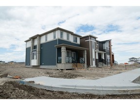 Show homes are underway in Cornerstone, preparing for a launch this October.