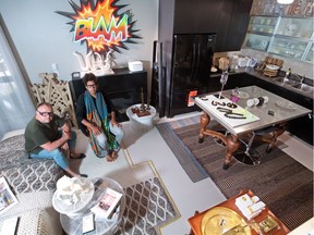 Darcy Lundgren and Greg Fraser, in their Dade Loft interior design and decor business in Inglewood.