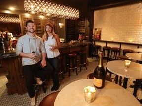 Frenchie Wine Bar owners Kelly Black, left and Jayme MacFayden in their 17th avenue Calgary establishment.