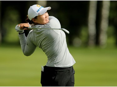 Mirim Lee during the Canadian Pacific Women's Open at Priddis Greens Golf and Country Club west of Calgary, Alta.,  August 25, 2016 .