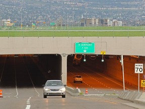 The Calgary airport tunnel was photographed on Thursday August 17, 2016. Gavin Young/Postmedia