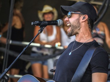 Chad Brownlee performs at day 3 of Country Thunder at Prairie Winds Park in Calgary, Ab., on Sunday August 21, 2016. Mike Drew/Postmedia