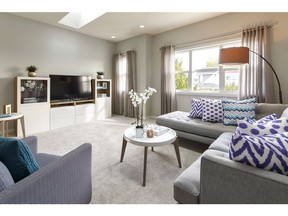 The bonus room in the Edendale show home by Excel Homes in Sunset Ridge.