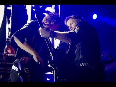 Duran Duran performs at the Scotiabank Saddledome in Calgary, Alta., on Tuesday, Aug. 30, 2016. They were on the road in support of their 14th studio album Paper Gods. Lyle Aspinall/Postmedia Network