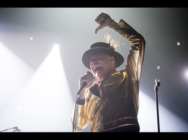 Gord Downie leads a Tragically Hip concert at the Scotiabank Saddledome in Calgary, Alta., on Monday, Aug. 1, 2016. The show was part of the iconic band's final tour, happening in the wake of Downie's incurable brain cancer diagnosis. Lyle Aspinall/Postmedia Network