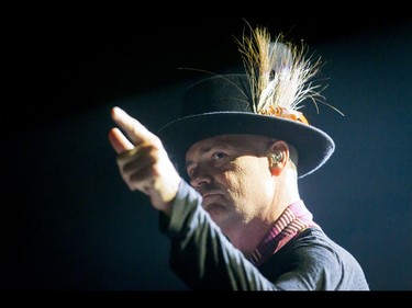 Gord Downie leads a Tragically Hip concert at the Scotiabank Saddledome in Calgary, Alta., on Monday, Aug. 1, 2016. The show was part of the iconic band's final tour, happening in the wake of Downie's incurable brain cancer diagnosis. Lyle Aspinall/Postmedia Network