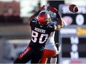 Former Calgary Stampeder Eric Rogers injured his knee at the San Francisco 49ers training camp and is out for the year.