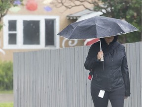 Another rainy day afternoon in Calgary, on August 8, 2016.