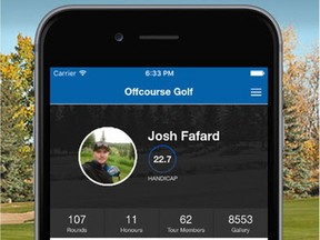 The Offcourse Golf app was created by a Calgary-based company to help golfers fine-tune their game.