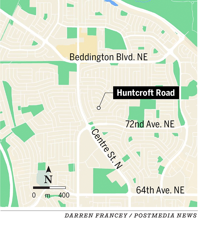 Huntington Hills stabbing locator map