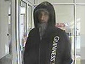 The Calgary Police Service is searching for a man in connection with a robbery at the Scotiabank in the 3400 block of 17th Avenue S.W. on Monday, Oct. 26, 2015, at approximately 10:15 a.m.