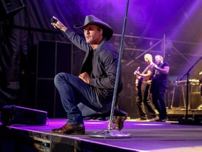Tim McGraw closes out day 2 of Country Thunder at Prairie Winds Park in Calgary, Ab., on Saturday August 20, 2016.
