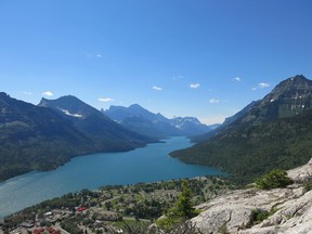 Waterton Lakes National Park in southern Alberta has great scenery, but far less tourists than Banff or Jasper.