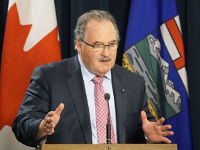 EDMONTON ALBERTA: JUNE 7, 2016 - Government House Leader Brian Mason discusses the government's accomplishments during the spring sitting of the Legislature at a media availability held at the Alberta Legislature in Edmonton on June 7, 2016. (PHOTO BY LARRY WONG/POSTMEDIA NETWORK)