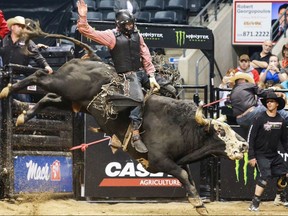 Calgarian Brock Radford competes in the Professional Bull Riding tour.