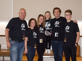 Cal 1001 Lover 3  More than 2200 guests attended the recent Canadian Legacy Project presented Loverboy and April Wine concert  in support of our beloved veterans. Pictured, from left are team Canadian Legacy Project vice-president Tom Howard,  volunteers Susan Howard, Jacqueline Howard and Molly Howard, David Howard founder and president, and TJ Howard, volunteer and event photographer