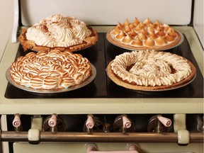 Some of Pie Cloud's seasonal fruit and pumpkin pies were photographed on Wednesday September 28, 2016. Gavin Young/Postmedia