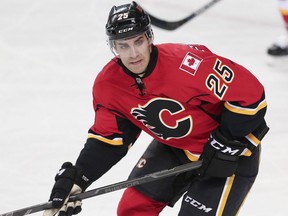 Calgary Flames Freddie Hamilton during NHL hockey in Calgary, Alta., on Wednesday, March 16, 2016. AL CHAREST/POSTMEDIA