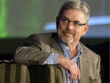 Hal Kvisle, co-chair of the 2016 Global Business Forum, listens to speakers in the Energy's Future panel Friday September 30, 2016 at the Banff Springs Hotel.