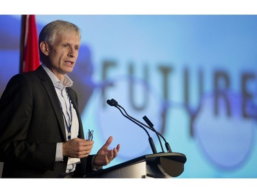 Shell Canada president  Michael Crothers speaks to the Global Business Forum in a panel on Energy's Future Friday September 30, 2016 at the Banff Springs Hotel.