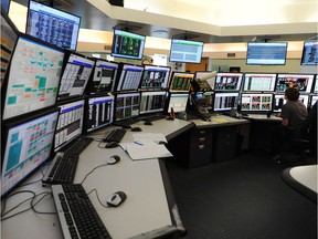 Control room for G1 and 2 generators at Capital Power Genesee Generating Facility and the coal mine operation which supplies the fuel, west of Edmonton.