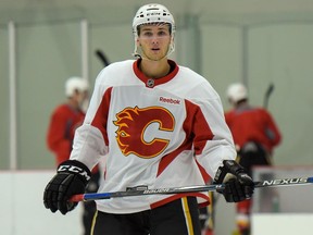 Mark Jankowski of the Calgary Flames practices at Winsport in Calgary, Alta., on Tuesday, Sept. 6, 2016. Elizabeth Cameron/Postmedia