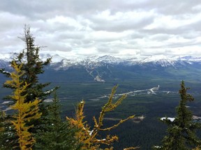 A view of the Lake Louise Ski Area from the Big Beehive hike in September 2015.