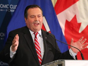 PC leadership candidate Jason Kenney speaks to the Economic Club of Canada in Calgary earlier this fall.