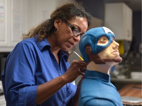 Lesi Lambert in her home studio in Calgary.