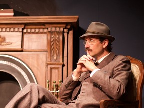 Nathan Schmidt as the Inspector in An Inspector Calls.