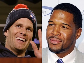 One-time Super Bowl rivals Tom Brady and Michael Strahan are teaming up to produce a six-part documentary TV series called the "Religion of Sports."