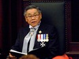 Lt. Governor Norman Kwong reading the speech from the throne in 2007.