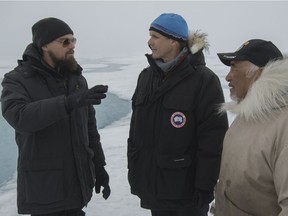 Leonardo DiCaprio, Enric Sala and Jake Awa in Before the Flood.