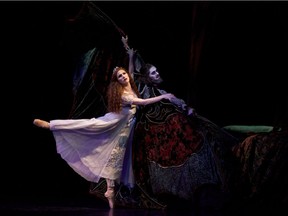 Alberta Ballet Company Artists Hayna Gutierrezand Kelley McKinlay| Photo by Paul McGrath