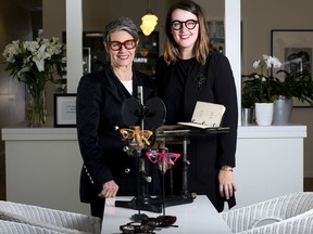 Biba Tharp, left, and her daughter, Anna Niemczewski, are celebrating the 100th anniversary of their shop, Chinook Optical in Calgary.