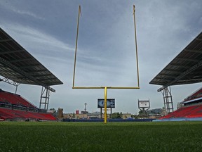 BMO Field converted and ready to go for the first Argos game in their new stadium in Toronto, Ont. on Friday June 10, 2016.