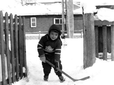 A family photo of a young Jim Prentice.