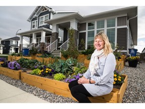 Sheila Klimchuk at her new home in The Willows of River Heights in Cochrane.