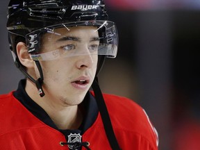 Calgary Flames Johnny Gaudreau during NHL hockey in Calgary, Alta., on Wednesday, March 9, 2016.