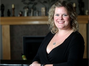 Madeleine Hamilton, pictured in her Panorama Hills home Friday October 21, 2016, will be attending Bra Day (Breast Reconstruction Awareness) at Foothills Hospital Saturday. The event helps women get information and socialize with others who have had breast reconstruction surgery. She had  surgery last year for preventative reasons. (Ted Rhodes/Postmedia Calgary)