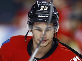 Calgary Flames Sean Monahan during NHL hockey in Calgary, Alta., on Wednesday, March 9, 2016. AL CHAREST/POSTMEDIA