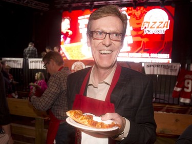 Former Calgary Sun and Calgary Herald publisher Guy Huntingford at the annual Eric Francis Pizza Pigout Wednesday night October 19, 2016 at Cowboys.