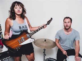 Calgary's Miesha and the Spanks features Miesha Louie on guitar and vocals, and drummer Sean Hamilton.