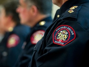 File photo of a Calgary police badge.